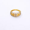 Elegant Infinity-Inspired Diamond-Studded Gold Band