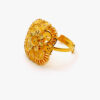 Radiant Floral Burst Gold Statement Ring