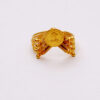 Traditional Coin-Motif Multi-Wire Gold Ring