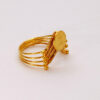 Traditional Coin-Motif Multi-Wire Gold Ring