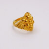 Elegant Cluster Bead Gold Statement Ring