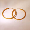 Classic Textured Gold Hoop Earrings