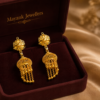 Exquisite Filigree Gold Jhumka Earrings