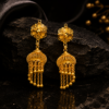 Exquisite Filigree Gold Jhumka Earrings