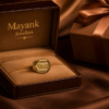 Luxury Custom Monogrammed Gold Statement Ring