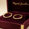 Minimalist Matte Gold Hoop Earrings