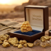 Elegant Cluster Bead Gold Statement Ring