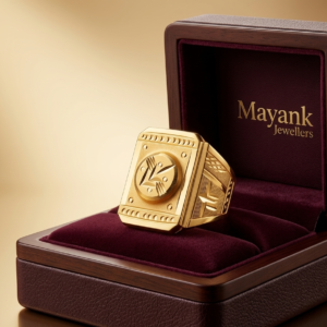 Bold Architectural Gold Statement Ring