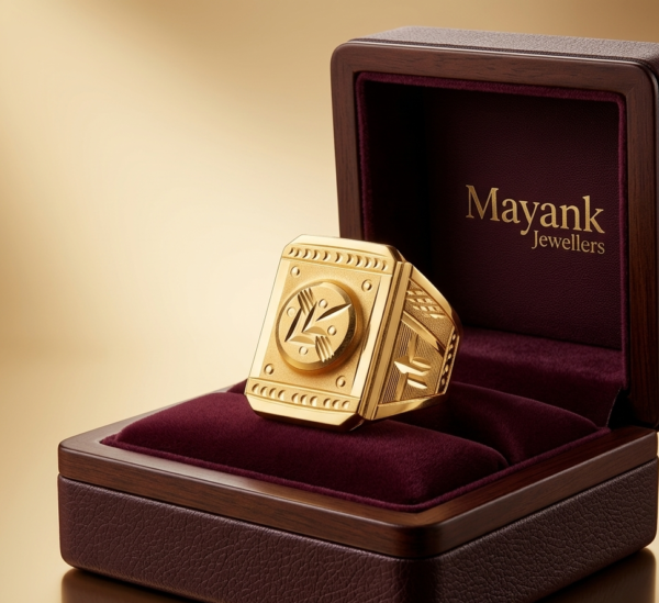 Bold Architectural Gold Statement Ring