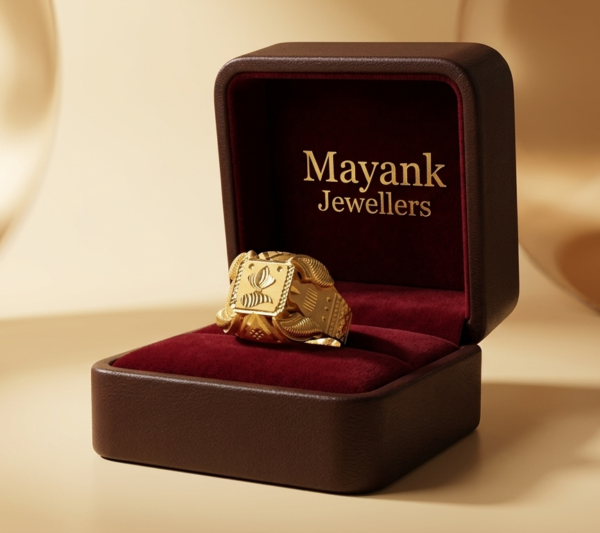 Ornate Sculptural Gold Statement Ring