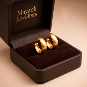 Classic Polished Gold Huggie Hoop Earrings