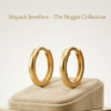 Minimalist Matte Gold Hoop Earrings
