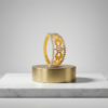 Elegant Infinity-Inspired Diamond-Studded Gold Band