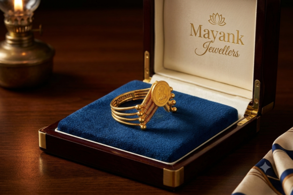 Traditional Coin-Motif Multi-Wire Gold Ring