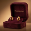 Classic Textured Gold Hoop Earrings