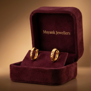 Classic Textured Gold Hoop Earrings