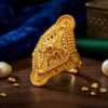 Exquisite Floral Filigree Gold Statement Ring