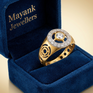 Elegant Solitaire Diamond Gold Ring