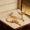 Elegant Textured Filigree Gold Hoop Earrings