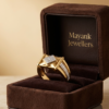 Sophisticated Two-Tone Diamond Statement Ring