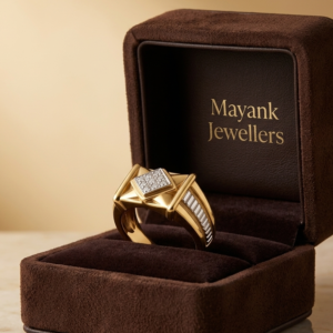 Sophisticated Two-Tone Diamond Statement Ring
