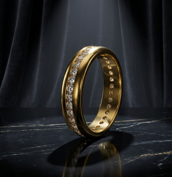 Classic Channel-Set Diamond Eternity Band