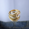 Elegant Solitaire Diamond Gold Ring