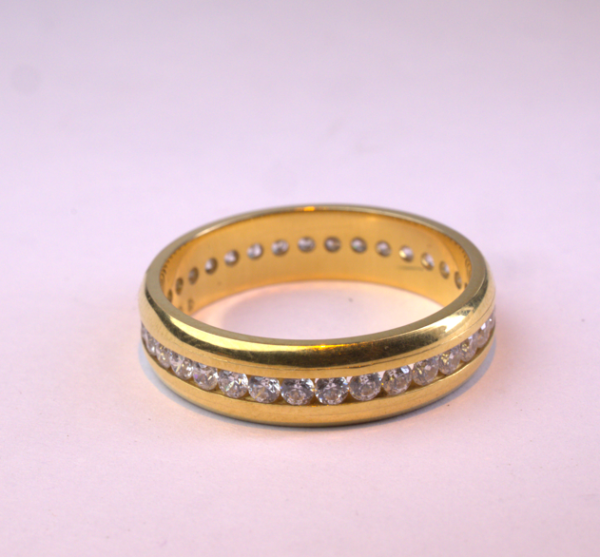 Classic Channel-Set Diamond Eternity Band