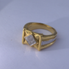 Sophisticated Two-Tone Diamond Statement Ring
