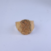 Artisan Engraved Gold Signet Ring