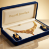 Mayank Jewellers Traditional Gold-Plated Enamel Accented Necklace and Earrings Set