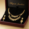 Delicate Gold-Plated Double-Layer Leaf Charm Necklace Set