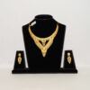 Exquisite Traditional Gold-Plated Layered Necklace and Earrings Set