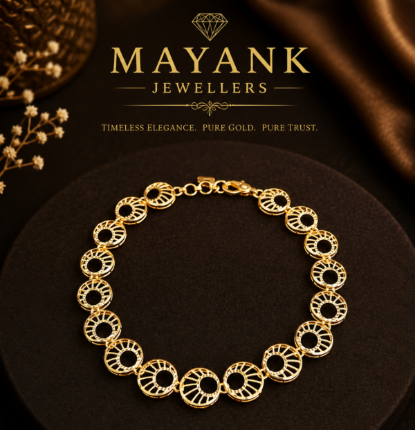 Mayank Jewellers Radiant Sunburst Link Bracelet