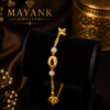 Mayank Jewellers Elegant Bead & Interlink Gold Bracelet
