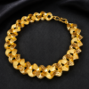 Artisan Texturized Gold Link Bracelet