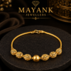 Mayank Jewellers Filigree Bead & Centerpiece Gold Bracelet