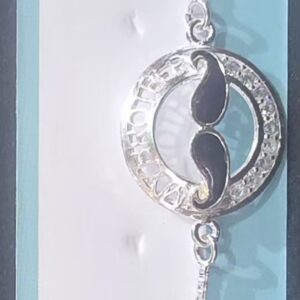 Silver Fancy Rakhi VK #mayankjewellers